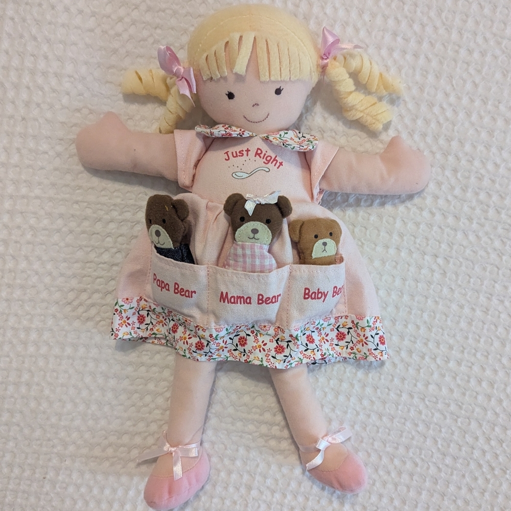 North American Bear Co Dolly Pockets Goldilocks Plush Soft Doll